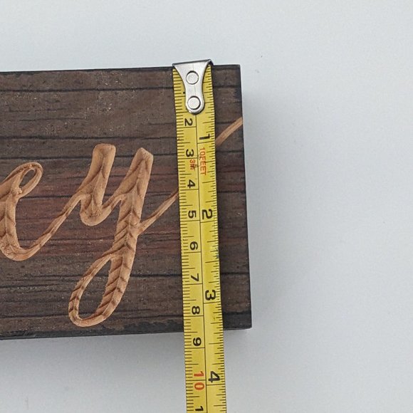 "Enjoy the Journey" Engraved Solid Wood Block Sign 17" Positive Life Quote - Picture 10 of 13